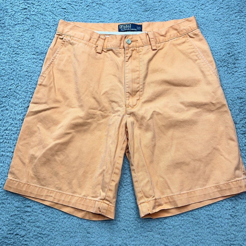 Polo Ralph Lauren‎ Prospect Short Mens 31 Orange Peach Classic Chino Preppy